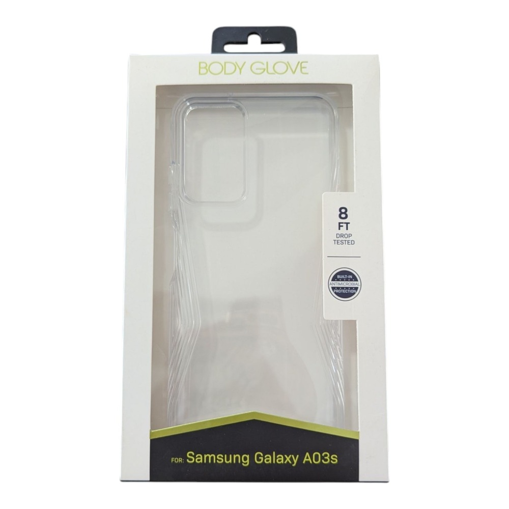 E1. Body Glove Transparent Grip Clear Case for‎ Samsung Galaxy A03s - Clear